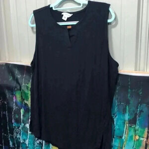 Liz Claiborne plus size XXL navy‎ blue tank top